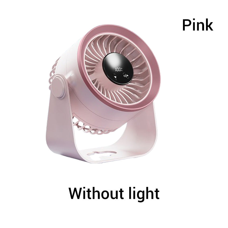 Kleiner tragbarer aufladbarer wandmontierter Ventilator mit Lampen