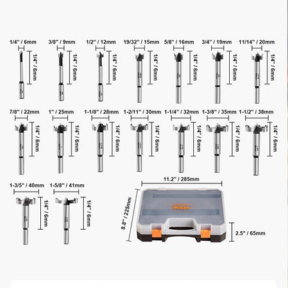 🔥3-in-1 Anti-Rutsch-Sechskant-Holzlochbohrer-Set