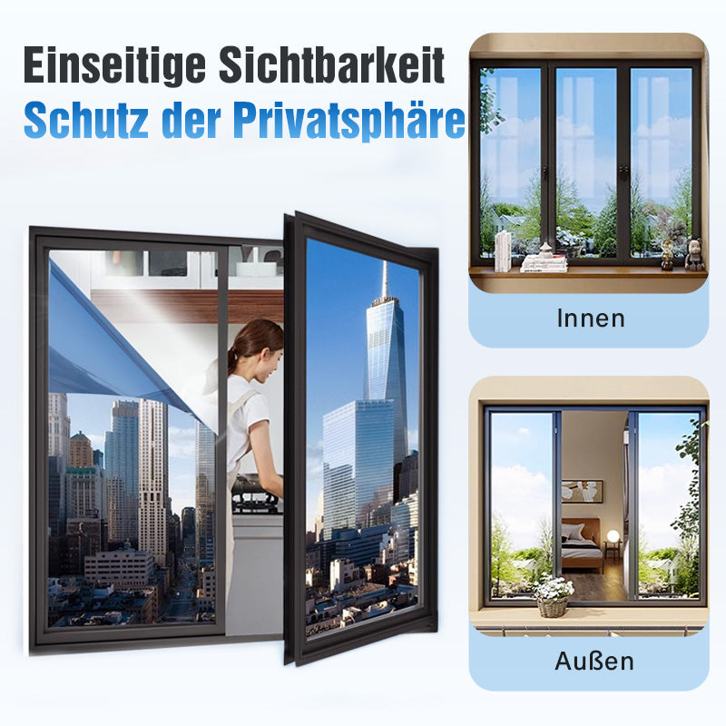 🪟 Sichtschutz- und Wärmeschutzfolie |  🏠 Für Zuhause, Büro und Autofenster – beliebig zuschneidbar – blockiert 99 % der UV-Strahlung – schützt vor Hitze und senkt die Temperatur