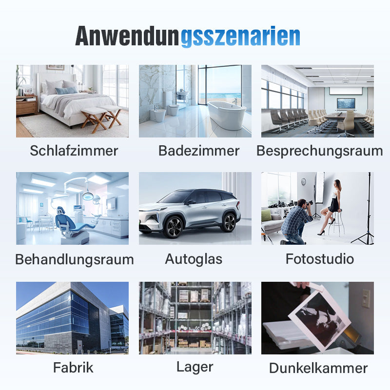 🪟 Sichtschutz- und Wärmeschutzfolie |  🏠 Für Zuhause, Büro und Autofenster – beliebig zuschneidbar – blockiert 99 % der UV-Strahlung – schützt vor Hitze und senkt die Temperatur
