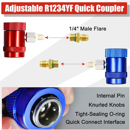 🔥3 Way R134/R22/R410 AC Gauges💥💥Befristetes Angebot: 50% Rabatt auf Bestellungen