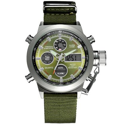 Vintage-Wasserdichte Mechanische Uhr mit Doppelanzeige