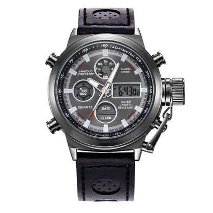 Vintage-Wasserdichte Mechanische Uhr mit Doppelanzeige