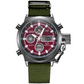 Vintage-Wasserdichte Mechanische Uhr mit Doppelanzeige