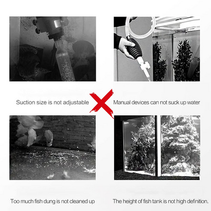 🐟🪸Elektrischer Saugnapf-Aquarium-Wasserwechsler-Filterreiniger