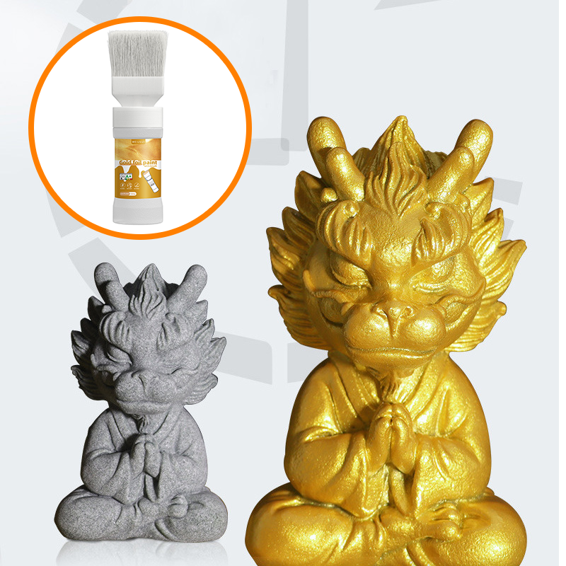 ✨Neu eingetroffen✨ Metallic-Silberfarbe auf Wasserbasis mit integriertem Pinsel (50 % Rabatt)