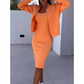 ⏳Set aus figurbetontem Kleid und Jacke mit Spaghettiträgern