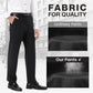 Atmungsaktive Stretchhose mit geradem Bein für Herren – ideal für den Sommer
