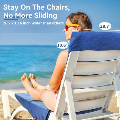 🏖️2026 Neuheiten: 50 % Rabatt für begrenzte Zeit!🌞Sonnenliegetuch in Tasche mit Taschen zur Aufbewahrung🌊