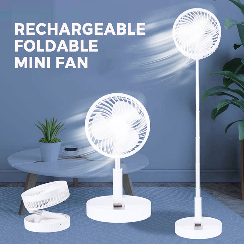 🍃✨ 50% RABATT! Wiederaufladbarer & faltbarer Mini-Ventilator – Kompakt, leise & perfekt für Reisen, Büro & heiße Tage 🔋