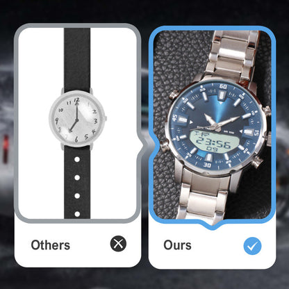 🔥LED-Quartz-Uhr für Herrenmode