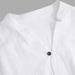 🌿 Stylisches zweiteiliges Set für Männer aus Baumwolle und Leinen: Oberteil und Hose