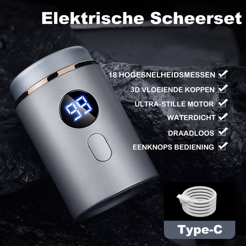 🔥Heiße Aktion: 50% RABATT🔥Leistungsstarker Mini-Elektrorasierer für Männer mit Digitalanzeige
