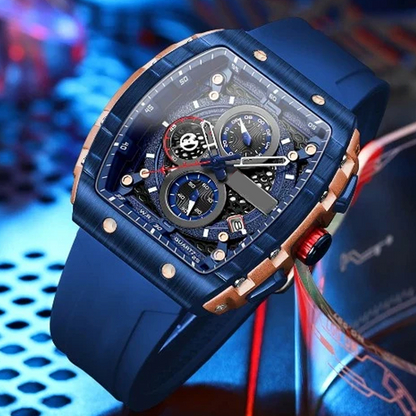 🔥Cyberpunk-Stil im futuristischen Design⌚Multifunktionale Herren-Quarzuhr