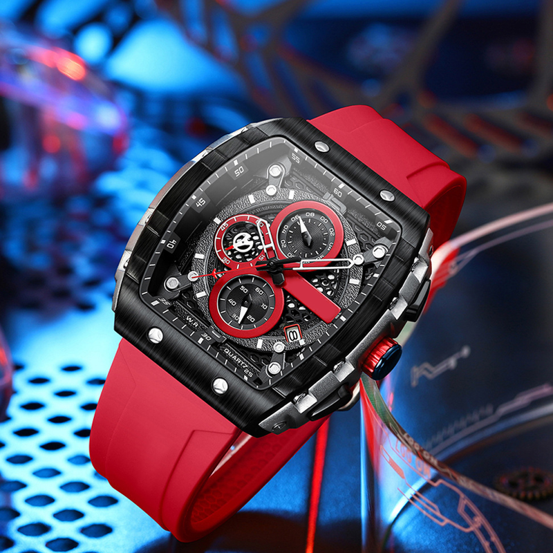 🔥Cyberpunk-Stil im futuristischen Design⌚Multifunktionale Herren-Quarzuhr