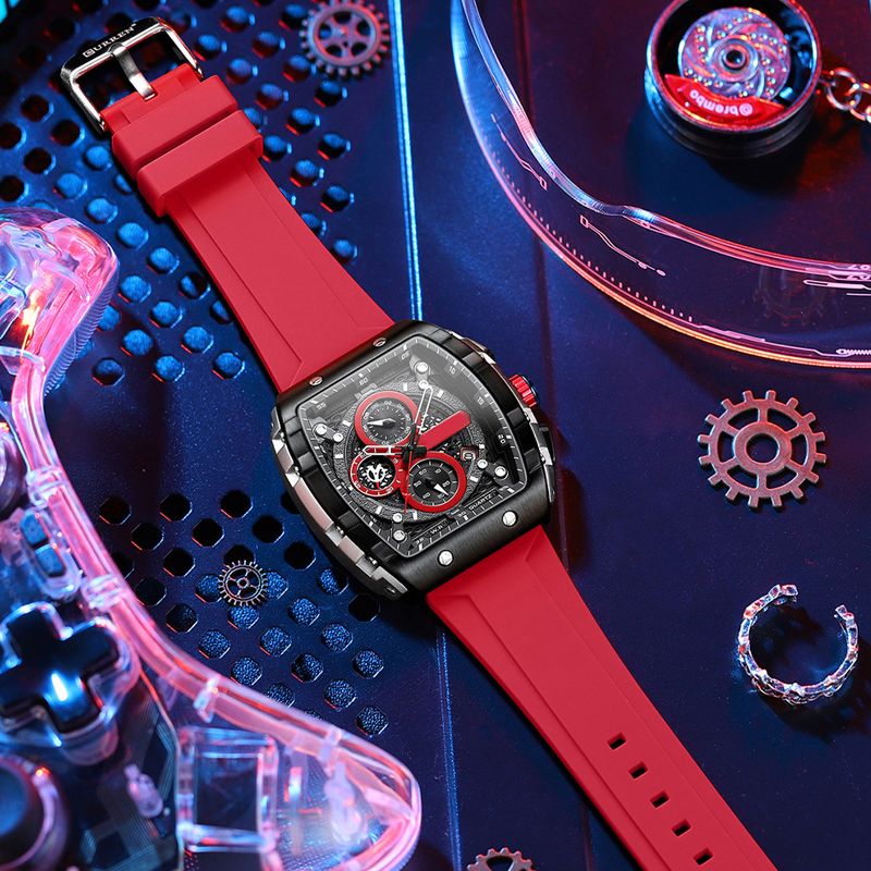 🔥Cyberpunk-Stil im futuristischen Design⌚Multifunktionale Herren-Quarzuhr