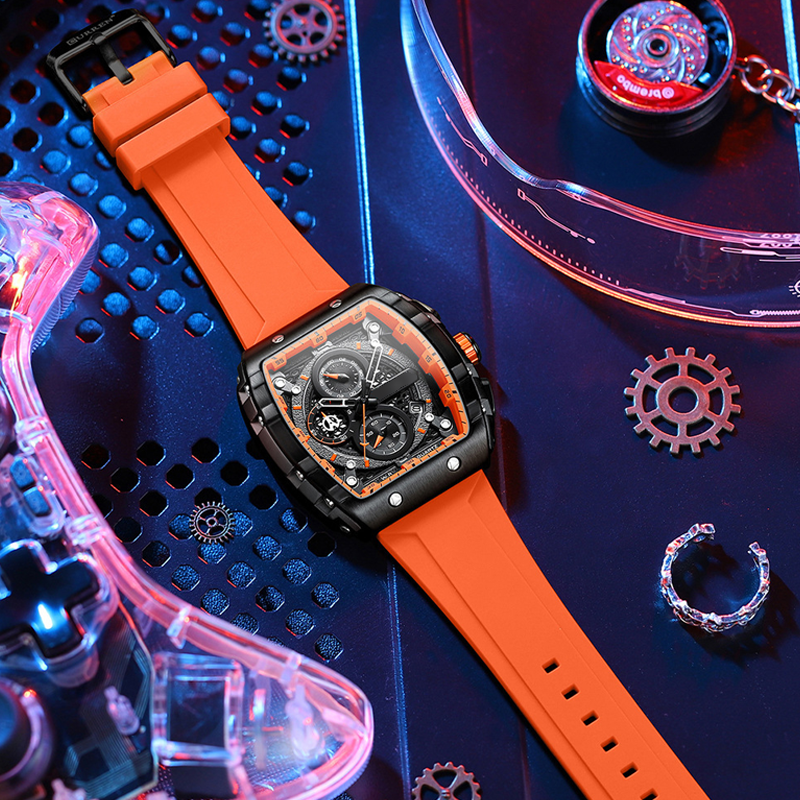 🔥Cyberpunk-Stil im futuristischen Design⌚Multifunktionale Herren-Quarzuhr