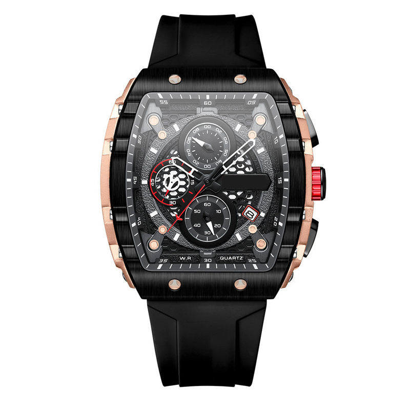 🔥Cyberpunk-Stil im futuristischen Design⌚Multifunktionale Herren-Quarzuhr