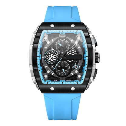 🔥Cyberpunk-Stil im futuristischen Design⌚Multifunktionale Herren-Quarzuhr
