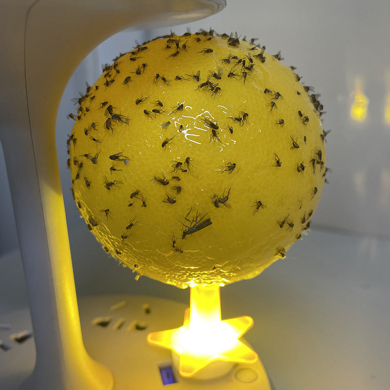 🚫🪰🦟Klebefalle Fruchtfliegen-Fangball mit Ständer LED- Ungiftig & Wiederverwendbar | Küche, Büro, Innenbereich