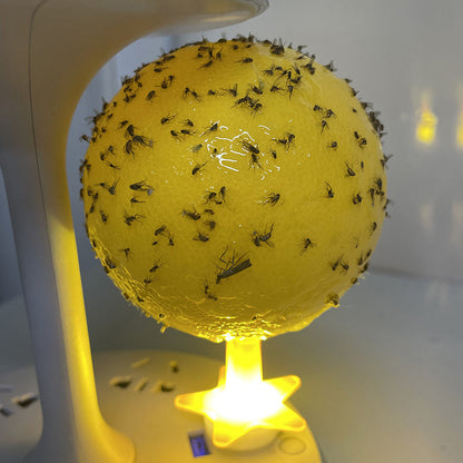 🚫🪰🦟Klebefalle Fruchtfliegen-Fangball mit Ständer LED- Ungiftig & Wiederverwendbar | Küche, Büro, Innenbereich