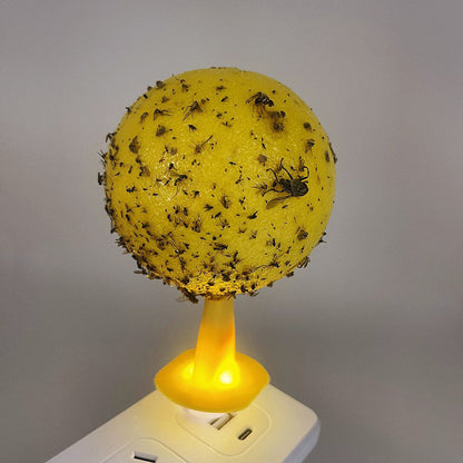 🚫🪰🦟Klebefalle Fruchtfliegen-Fangball mit Ständer LED- Ungiftig & Wiederverwendbar | Küche, Büro, Innenbereich