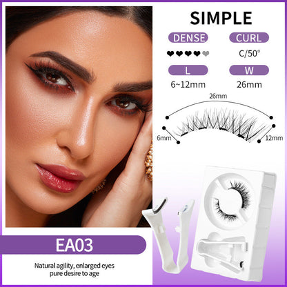 💖Wiederverwendbare magnetische Wimpern mit Applikator💯
