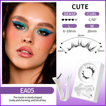 💖Wiederverwendbare magnetische Wimpern mit Applikator💯