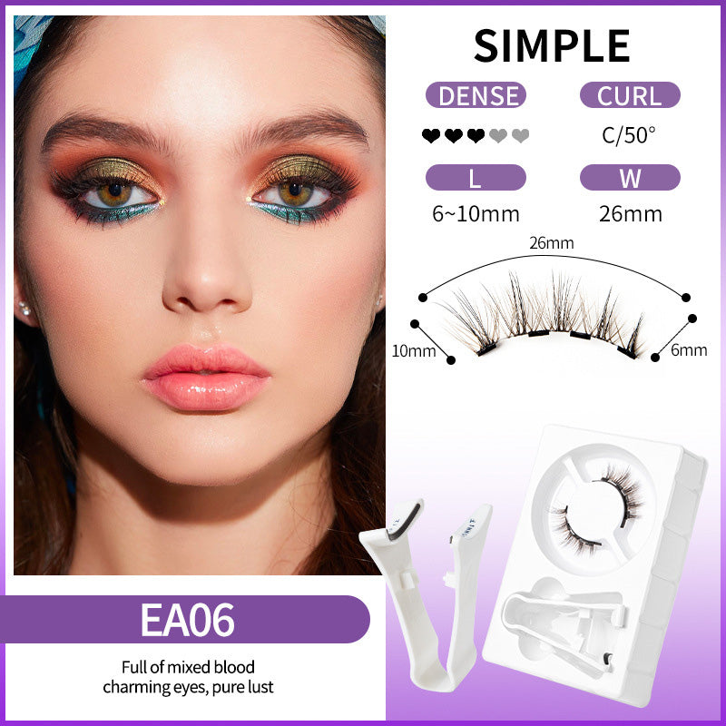 💖Wiederverwendbare magnetische Wimpern mit Applikator💯