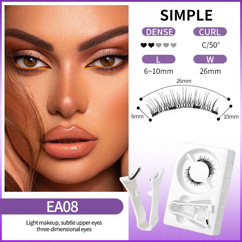 💖Wiederverwendbare magnetische Wimpern mit Applikator💯