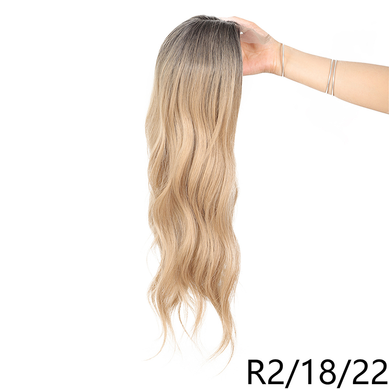 Wavy Clip-In Hair Topper with Bangs for Thinning Hair