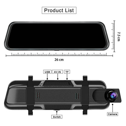 ⏳Zeitlich begrenztes Sonderangebot⏰Touchscreen-Dashcam mit Rückfahrkamera