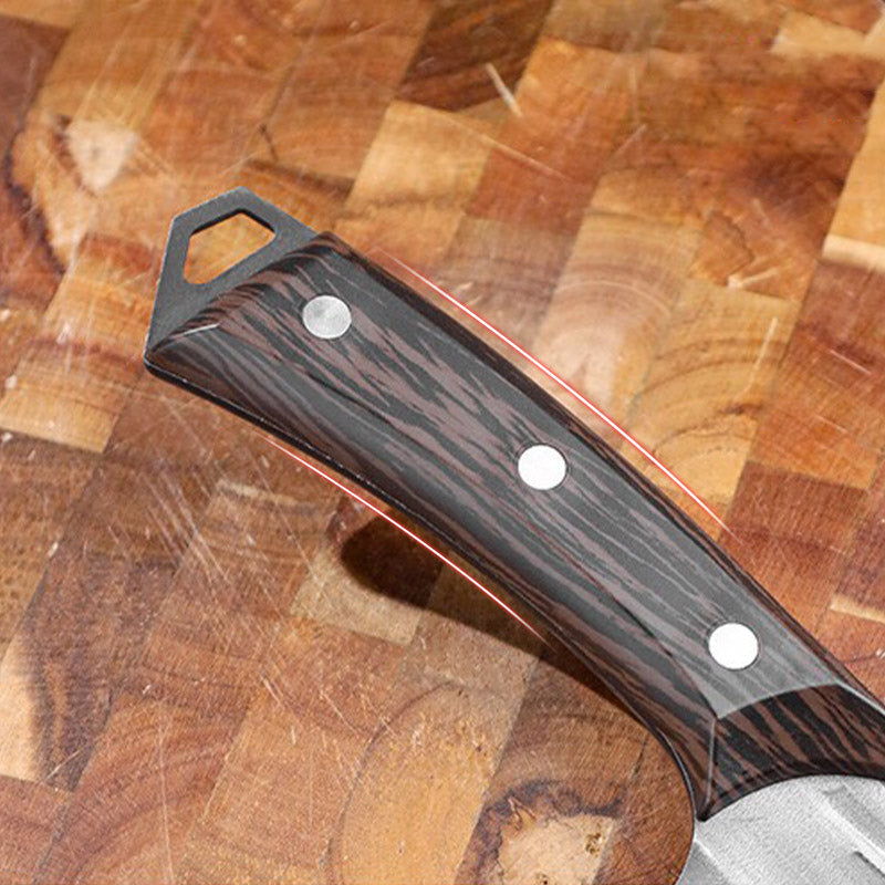 Roestvrijstalen keukenmes met ergonomisch handvat