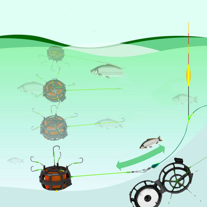 🔥360° Schwimmender Köderkäfig Angelhaken