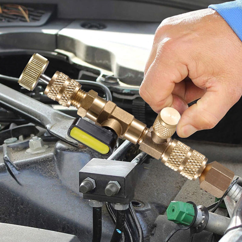 🔧 50% RABATT! ❄️ AC-Ventileinsatz-Ausbauwerkzeug – SAE 1/4" & 5/16", 10 Ersatzeinsätze, Massives Messing & Ideal Für Klimaanlagen-Reparaturen 🛠️