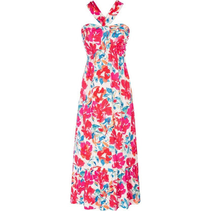 🌺Ärmelloses Kleid mit gekreuztem Neckholder und Blumenmuster💃