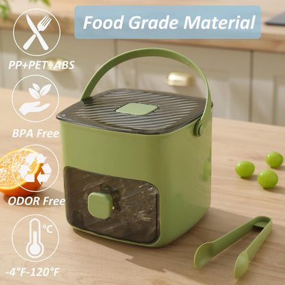 🧊Eiswürfelbehälter mit Deckel und Schale🧊, Eiswürfelbehälter für Gefrierschrank, flexible Eiswürfelbehälter