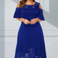 ✨Sommerschlussverkauf - 50% Rabatt✨💃Damen elegantes schulterfreies Kleid mit Spitzensaum