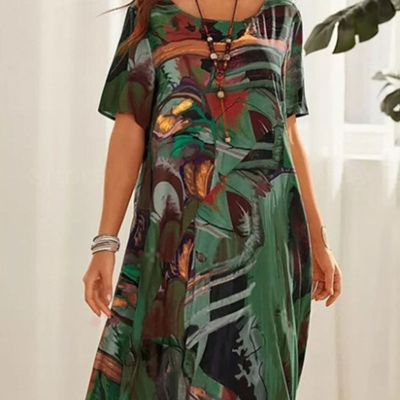 🌺⏰ ZEITLICH BEGRENZTER RABATT – 50%! Fließendes Kleid in leuchtenden Tropenfarben – Leicht, feminin & perfekt für Urlaub, Strand oder Sommerfeste 🏝️