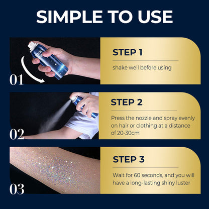 ✨Lang anhaltendes, glänzendes Glitzerspray für den Körper