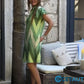 💕Charmantes Damenkleid mit lockerem Schnitt und Print