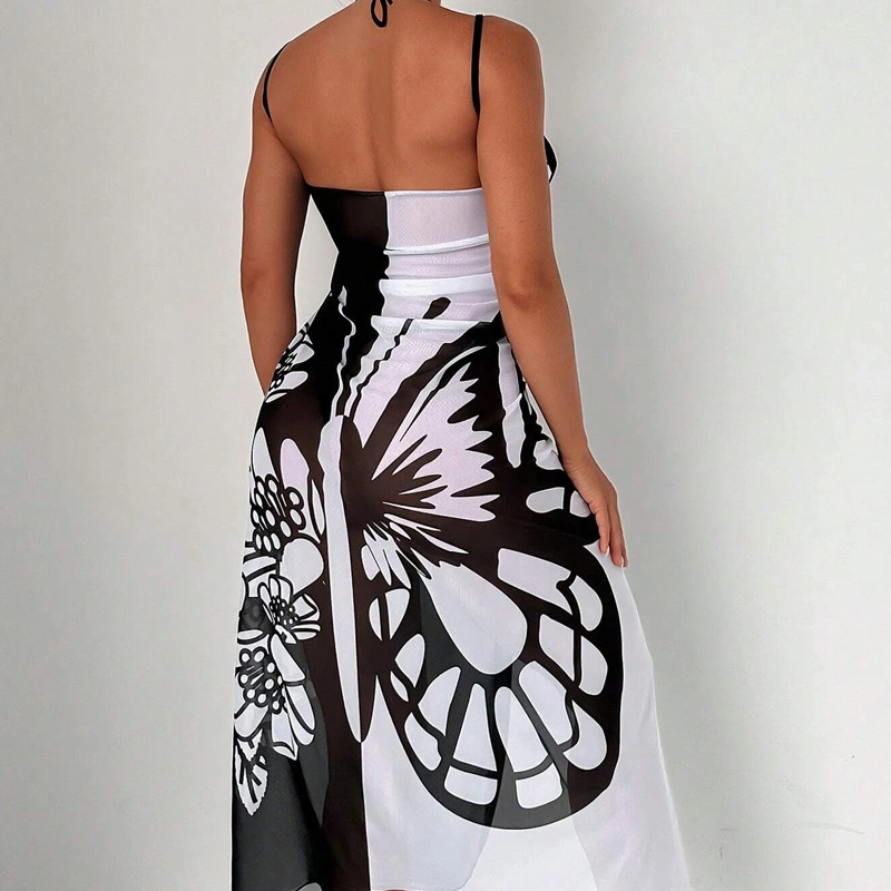 💃Damen-Schmetterlings-Badeanzug, Cover-Up & Kleid