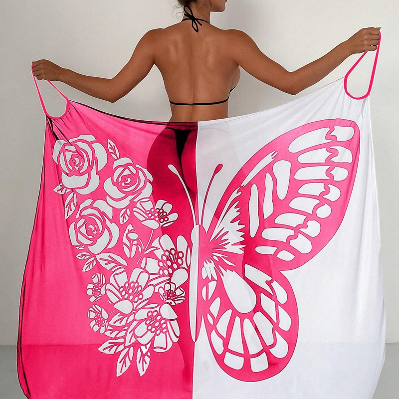 💃Damen-Schmetterlings-Badeanzug, Cover-Up & Kleid