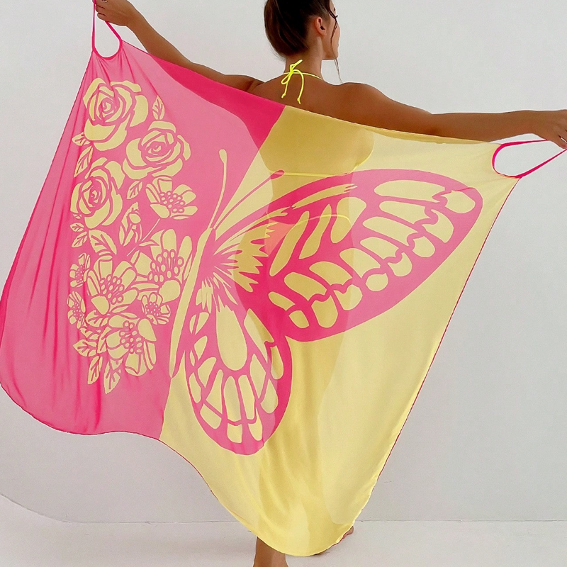 💃Damen-Schmetterlings-Badeanzug, Cover-Up & Kleid