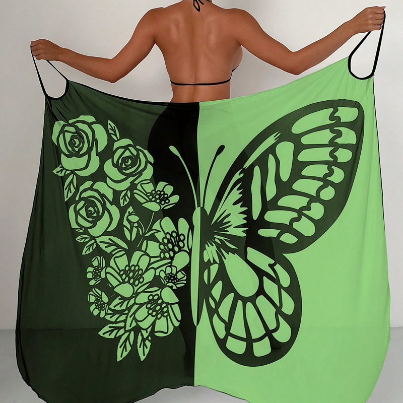 💃Damen-Schmetterlings-Badeanzug, Cover-Up & Kleid