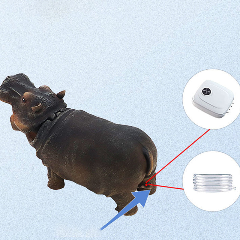 🌿Aquarium-Nilpferd-Blasendekoration💦