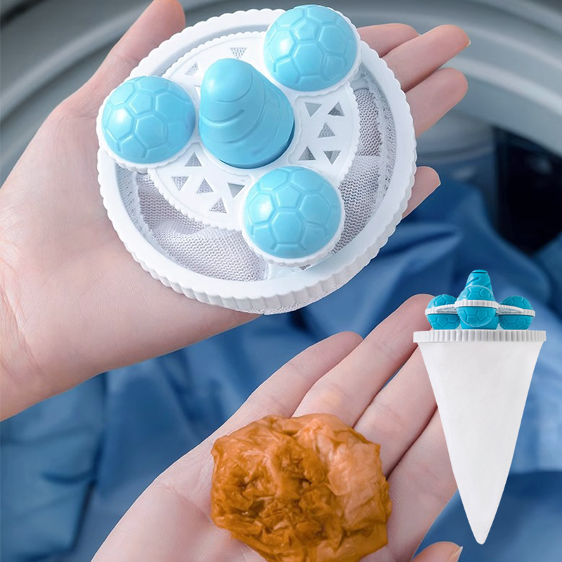 🏠✨Verbesserter Filterbeutel für Waschmaschinen zur Haarentfernung und Reinigung Schwimmende Wäscheball