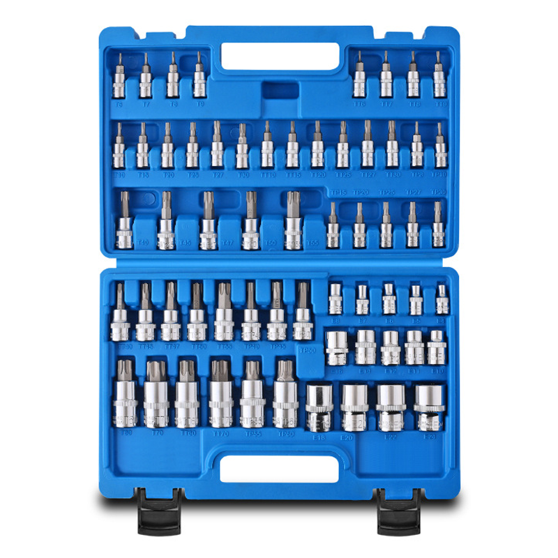 🔩 Ultimativer Steckschlüsselsatz für Mechaniker – CR-V Stahl + 60 Teile