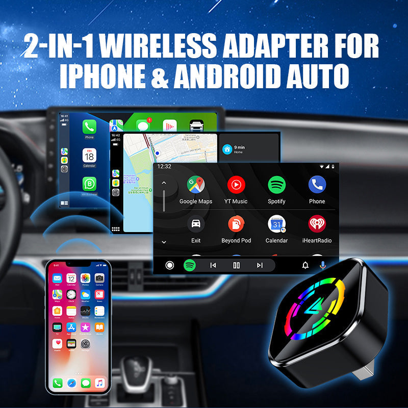 🔥Black-Friday-Mega-Angebot 🔥2-in-1-Funkadapter für iPhone und Android Auto