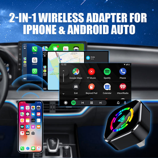 🔥Black-Friday-Mega-Angebot 🔥2-in-1-Funkadapter für iPhone und Android Auto